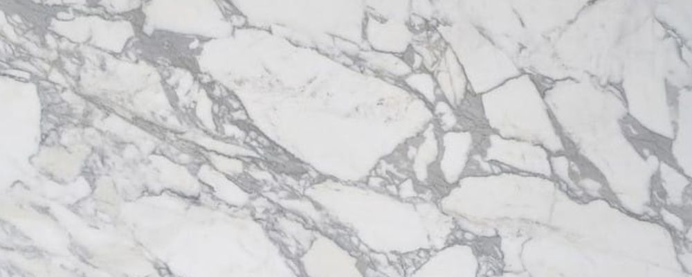 Marble slab with veining